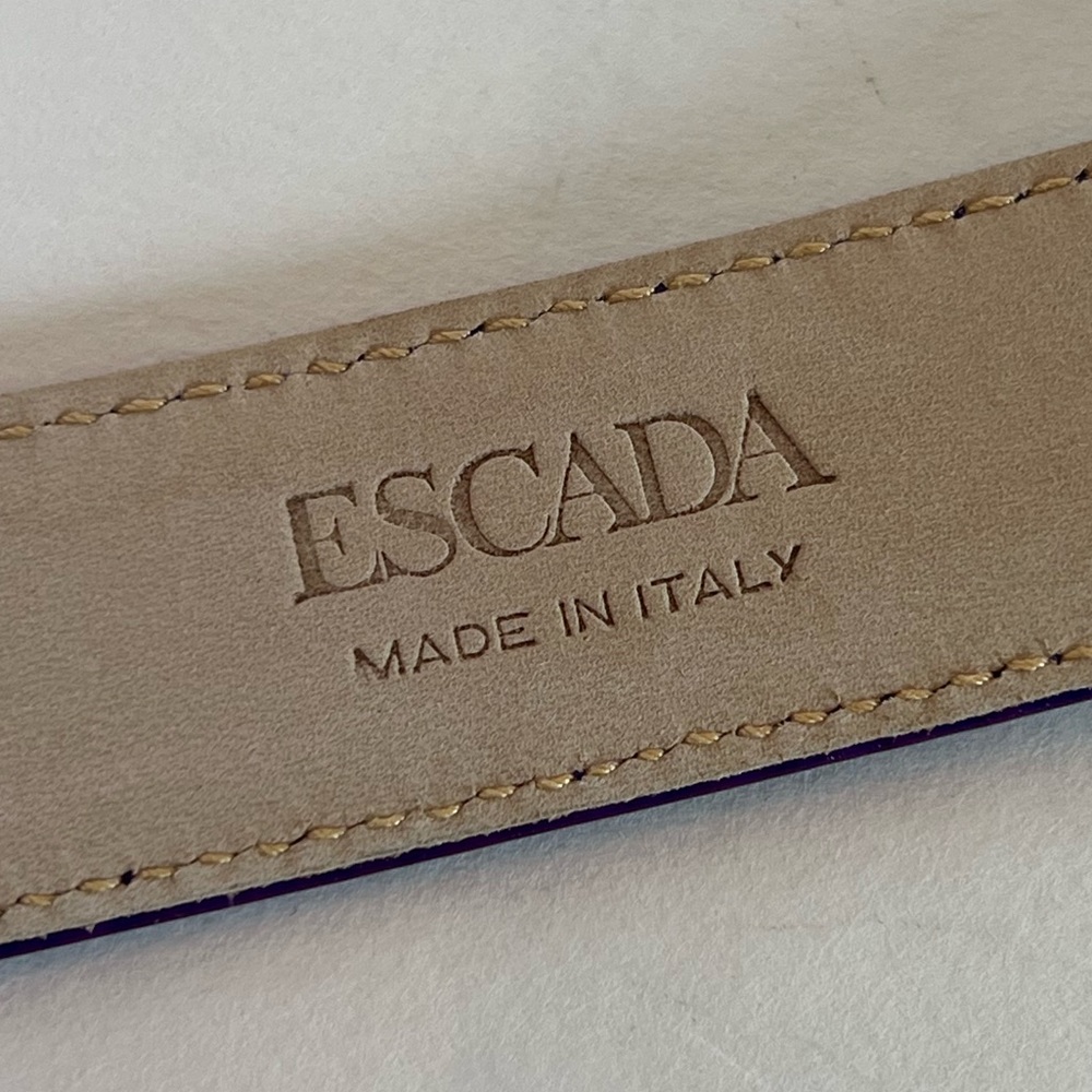 1990’s Escada EE Filigree Belt 38/8 - Picture 3 of 7